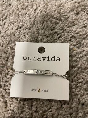 Pura Vida Silver Bar Bracelet